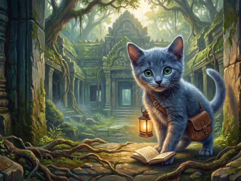 Blue Explorer and the Temple of Yarn