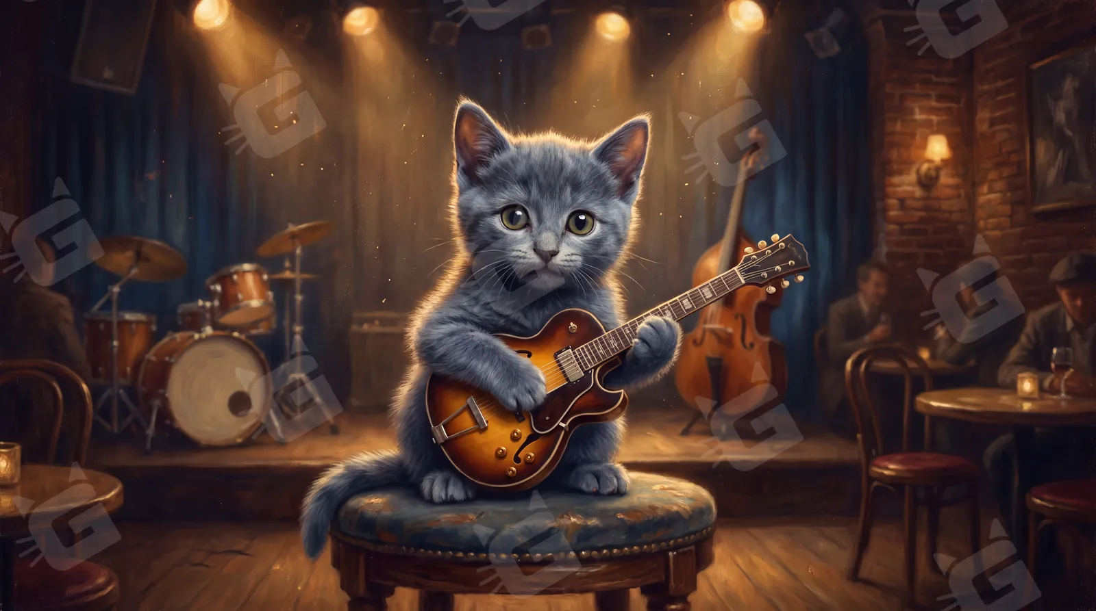 Blue Note Blues Kitten