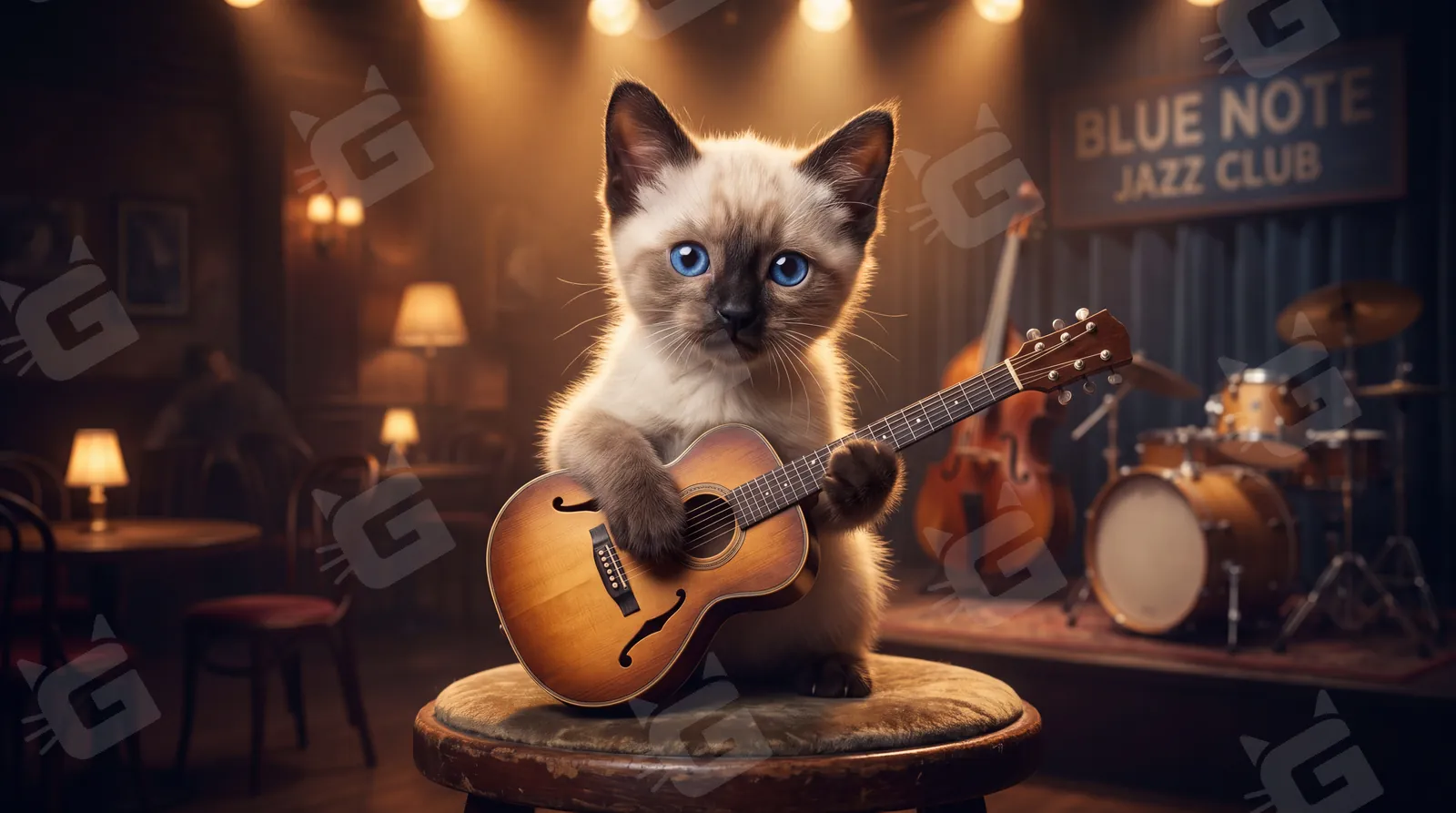 Blue-Eyed Blues Cat