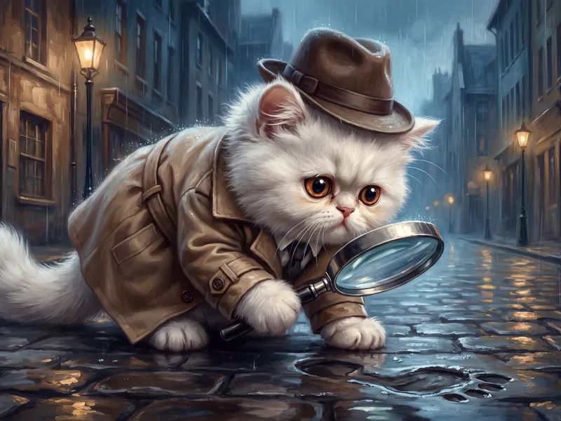 Fluffy Fedora - Purr-suit of the Truth