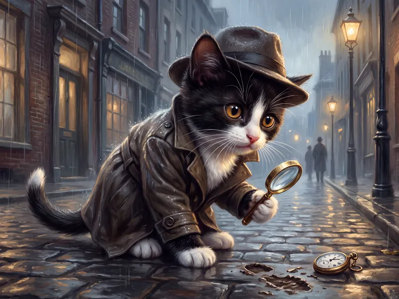 Tuxedo Trench Coat Detective