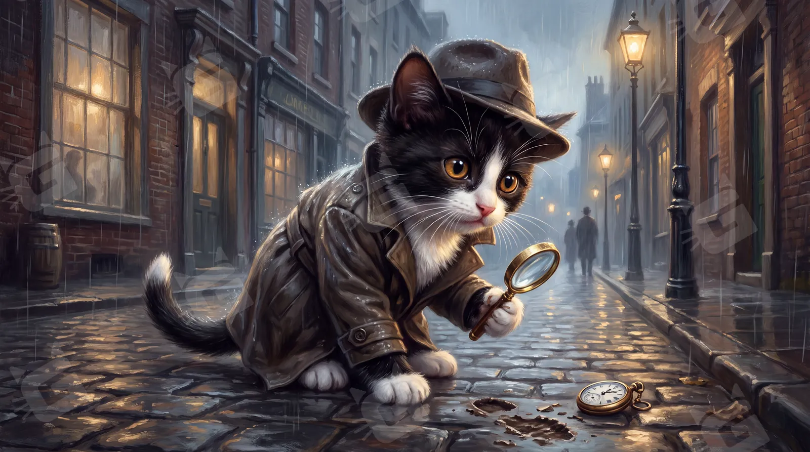 Tuxedo Trench Coat Detective