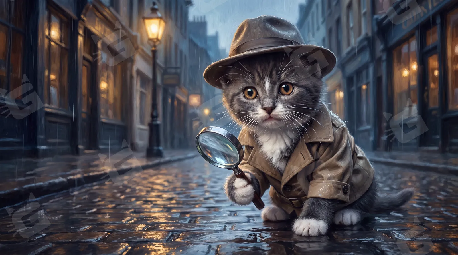 Little Gray Gumshoe on Duty