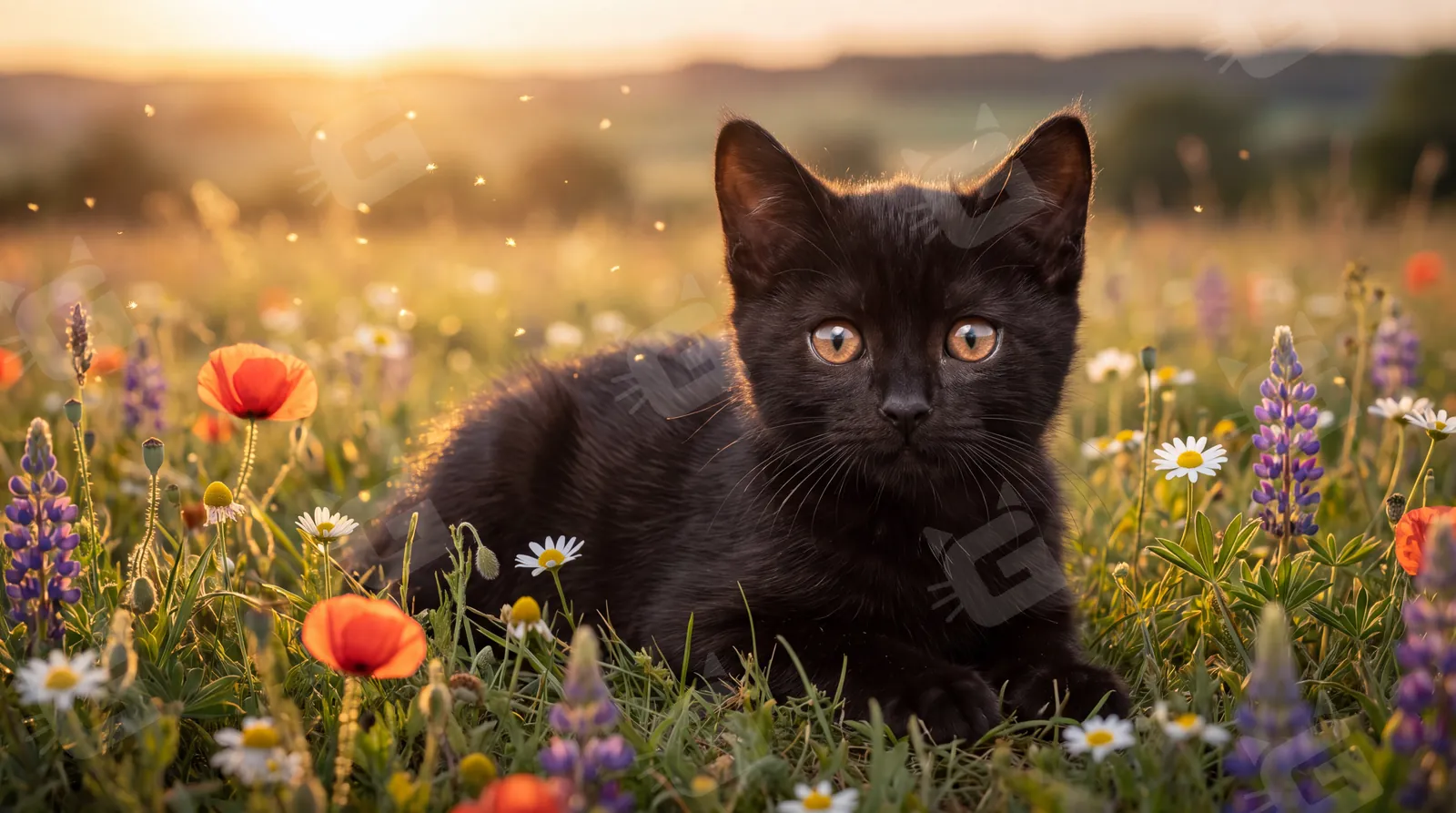 Midnight Poppy Meadow