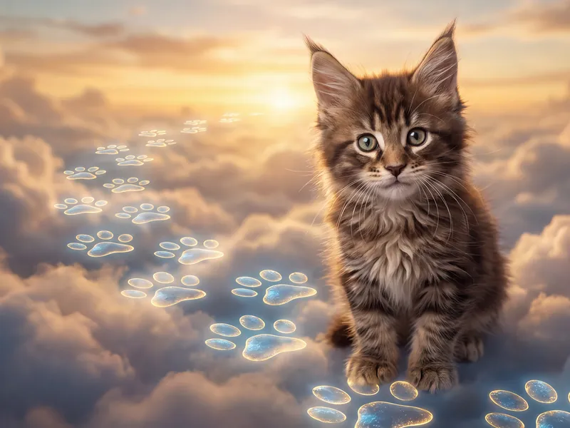 Paw Prints Through the Clouds
