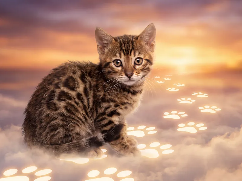 Glowing Paws at Dawn