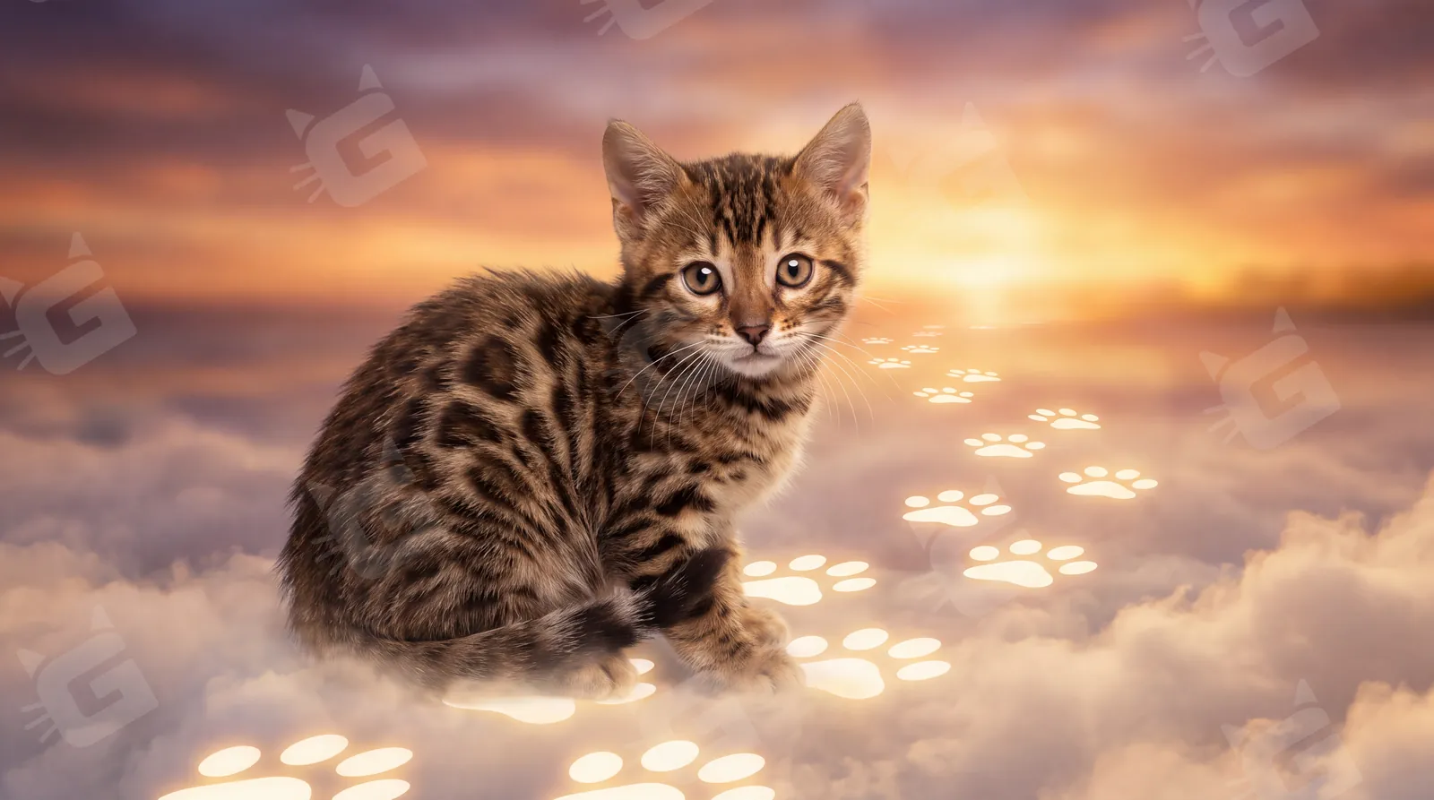 Glowing Paws at Dawn
