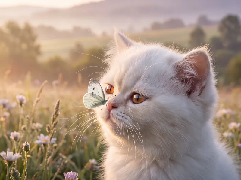 Golden Hour Kiss from a Butterfly