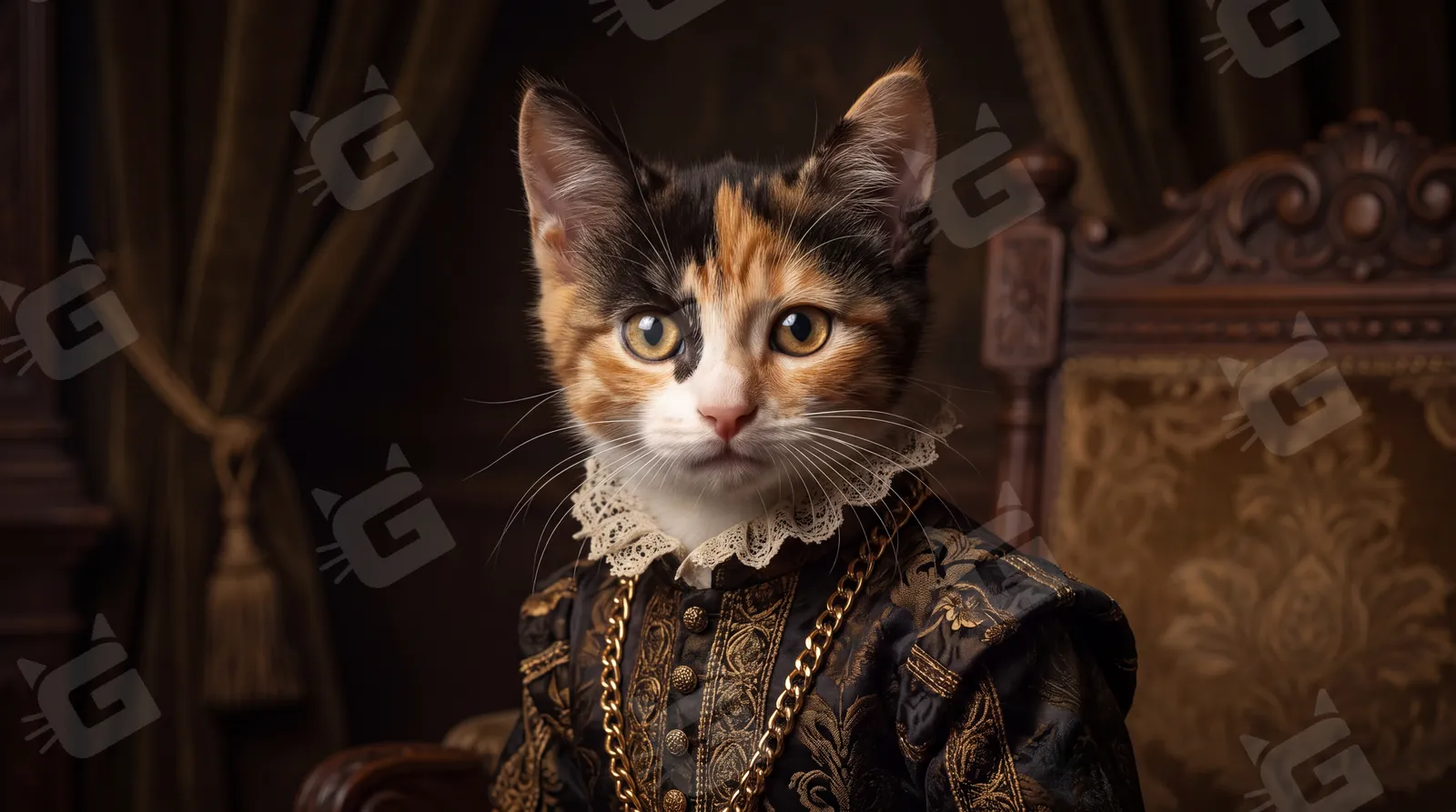 Lady of Three Pigments