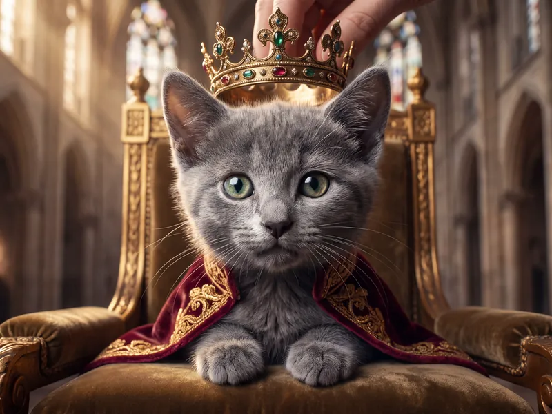 His Majesty Freshly Crowned