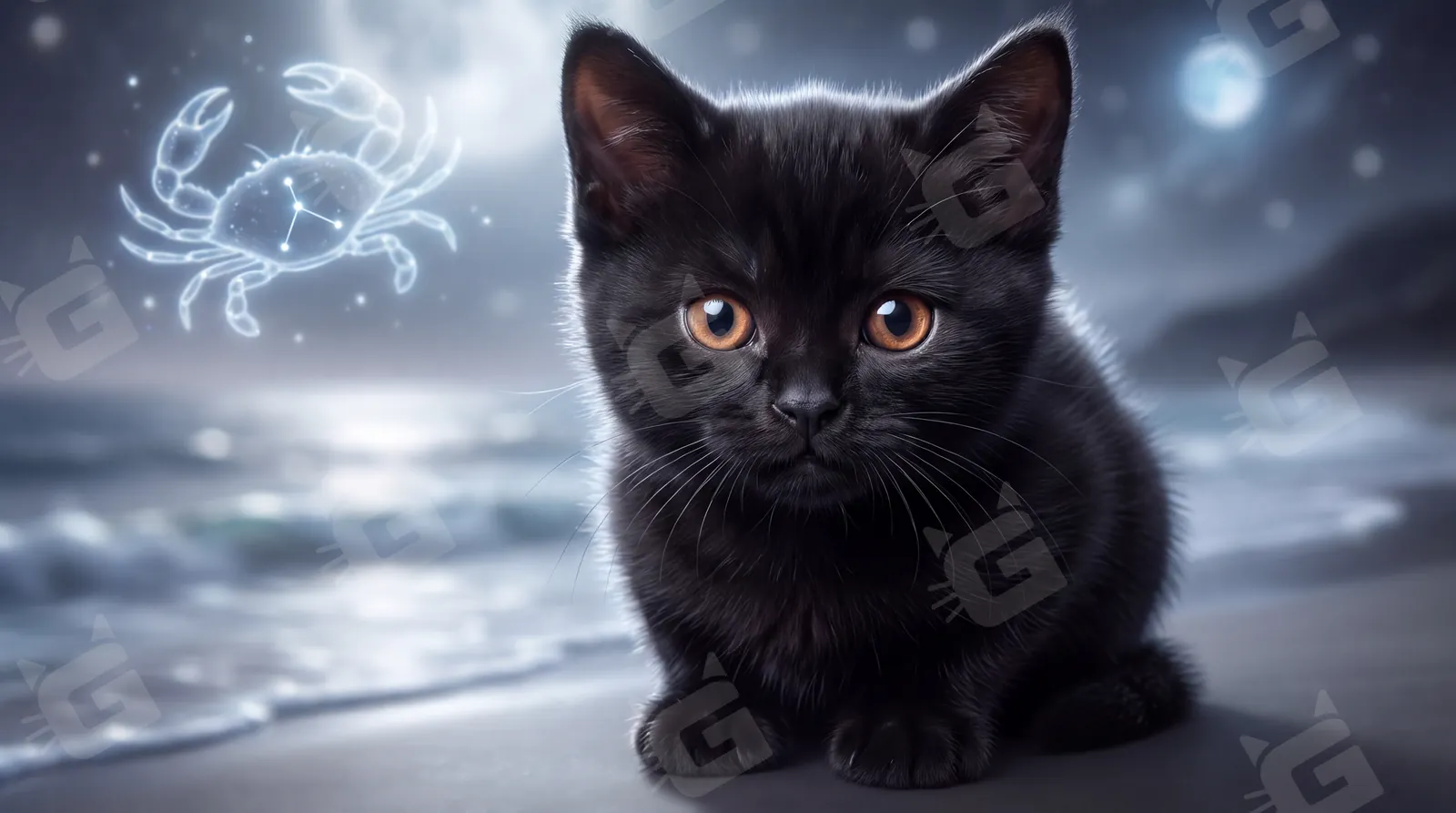 Moonlit Crab: Cancer in Midnight Fur